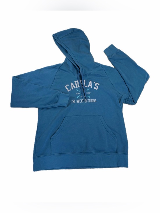 Cabela's Other - Cabelas Hoodie Mens XL Blue Logo Cotton The Great Outdoors Hunting Sweatshirt